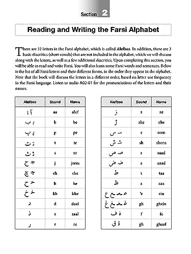 Reading & Writing Farsi (Persian): A Workbook for Self-Study: A Beginner's Guide to the Farsi Script and Language (Free Online Audio & Printable Flash Cards)