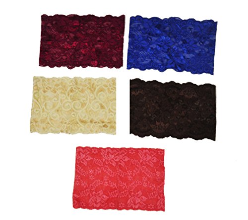 Zaffron Hijab Lace Underscarf Value Pack (3 Lace Headbands)