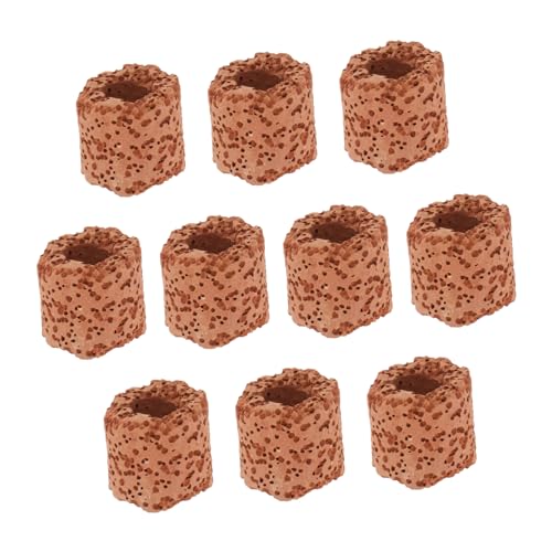 Water Plant Fixed Rings 10 Pack Durable Ceramic Aquarium Plant Holders for Fish Tank Aquatic Anchors Rings for Secure Decoration