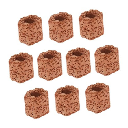 Water Plant Fixed Rings 10 Pack Durable Ceramic Aquarium Plant Holders for Fish Tank Aquatic Anchors Rings for Secure Decoration