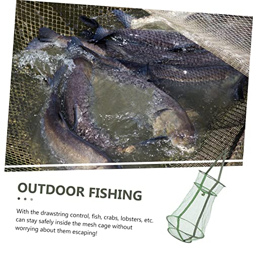 UPKOCH Drawstring Fish Guard Netting Fishing Mesh for Crab and Fish Catching Wear-Resistant Easy Storage