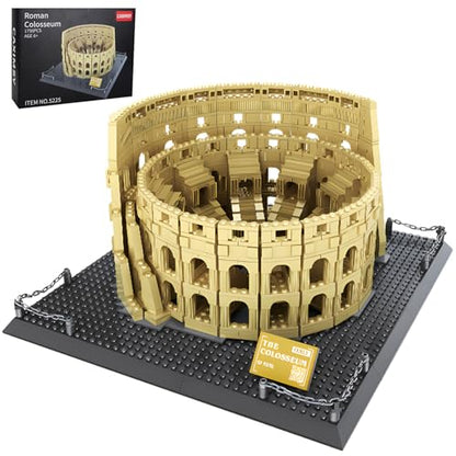 CAXIMSY Roman Colosseum Architecture Model Building Block Sets The Office Landmarks Skyline Set Toys Collection for Adults Kids 1756 Pieces - style: Rome Colosseum Model