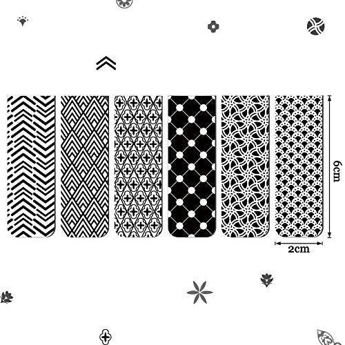 Zonon 24 Pcs Magnetic Bookmarks Bulk Clips Black White Classic Magnetic Page Markers Page Clip Bookmark Funny Bookmark Gifts for Reading Lover Party Favor Office Reading Supplies - style: Simple