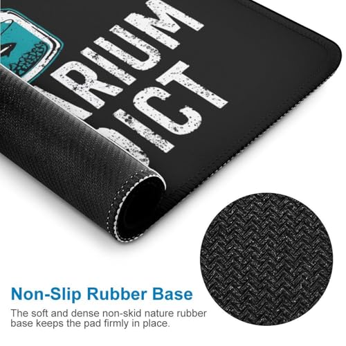 Addicted to Aquarium Mouse Pad Non-Slip Rubber Base Mousepad Computer Gaming Mat - size: 7.9"x9.4"