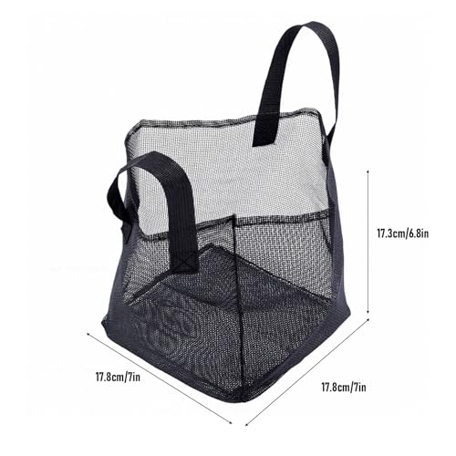 Fabater 4PCS Aquatic Plant Pots, Reusable PVC Pond Planting Bags with Sturdy Handles, Aquatic Plant Baskets, Grow Bags for Island Live Aquarium Flowers, Convenient to Storage (Square) - size: Square