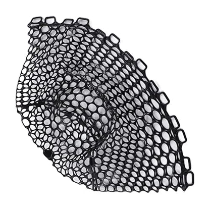 Fly Fishing Net, Durable Black Replacement with 12.6 Inch Depth and Non- Rubber Mesh, Landing Netbag for Anglers Trout Bass River Lake Fishing