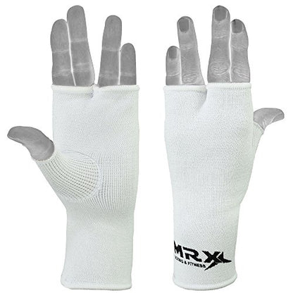 MRX Muay Thai Boxing Inner Gloves Protective Hand Wrap - color: White, size: Large