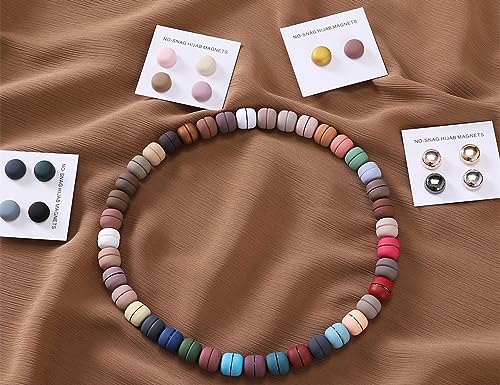 Txameru 24-Pair Hijab Magnet Pins - Strong, Colorful Magnetic Pins for Women - color: Combination Color B