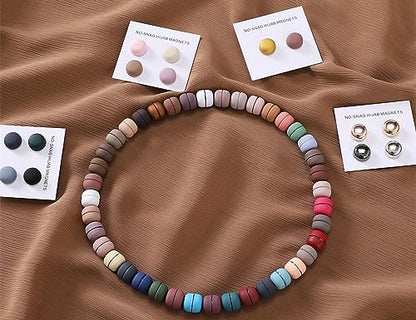 Txameru 24-Pair Hijab Magnet Pins - Strong, Colorful Magnetic Pins for Women - color: Combination Color B