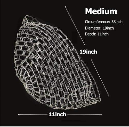 Maxcatch Transparent Rubber Net Replacement for Fly Fishing Trout Mesh Landing Net
