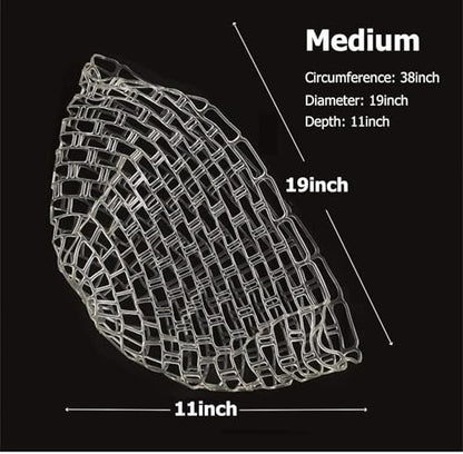 Maxcatch Transparent Rubber Net Replacement for Fly Fishing Trout Mesh Landing Net