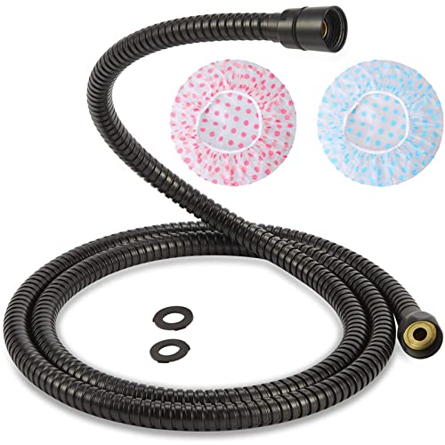 TRIPHIL Kink-free Shower Hoses for Handheld Showerhead Hose Replacement Flexible Metal Shower Tube Extension 360 Degree Swivel Anti-twist Brass Nuts Stainless Steel Sleeve Oil Rubbed Bronze 59 Inches - color: Oil Rubbed Bronze, size: 59 Inches