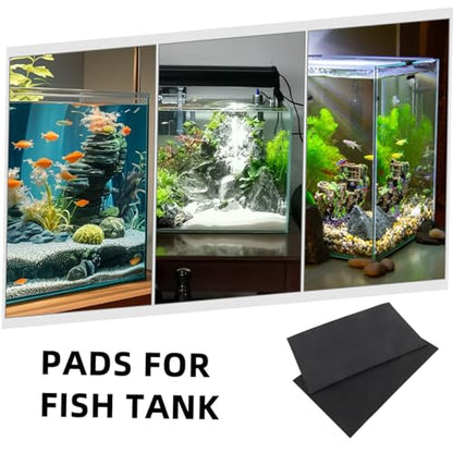 Toyvian 2pcs Non Slip Aquarium Leveling Mat Wear Resistant Fish Tank Bottom Pad for Enhanced Stability Lightweight Durable Aquatic Pet Cushion