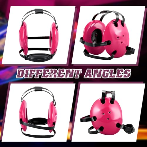 Halloscume Kids Wrestling Headgear with Adjustable Ear Guard Straps MMA Jiu Jitsu Grappling Protective Headgear for Youth Adults Men Women Comfortable Training & Tournament - color: Pink/Black