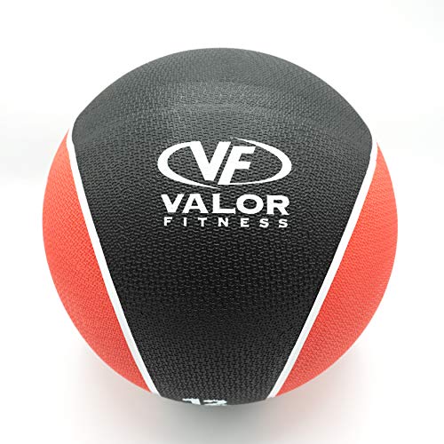 Valor Fitness 무게감 있는 의료용 볼 휴대용 고무 중간 볼 무게 코어 밸런스 복부 운동 장비 홈 체육관 운동 - color: 5.4kg(12파운드) 볼