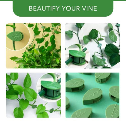 Plant Climbing Wall Fixture Clips 40 Pcs, Garden Vegetable Plant Support Binding Clip Invisible Wall Vines, Self-Adhesive Clips Plant Vine Traction for Indoor Outdoor Decoration