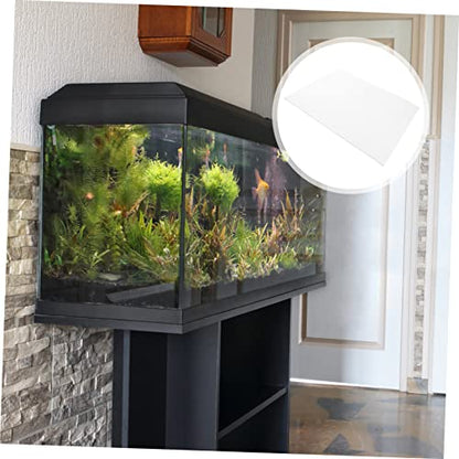 Reptile Terrarium Mat Thickened Non Slip Fish Tank Cushioning Pad for Aquariums Water Absorption Shock Absorbing Durable Insulation - color: White