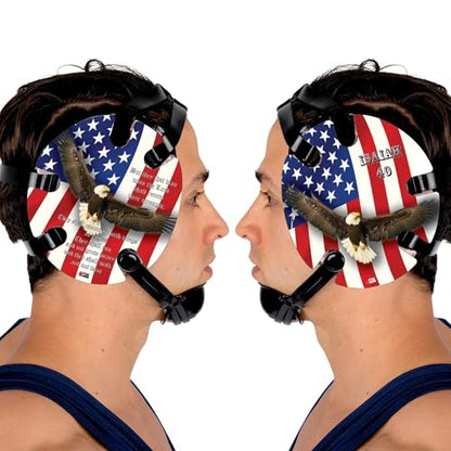 Wrestling Headgear with Ear Protection & Chin Cup Adjustable Lightweight Head Guard for Competition & Practice – Durable Protective Wrestling Ear Guard for Youth & Adult Athletes - color: Isaiah