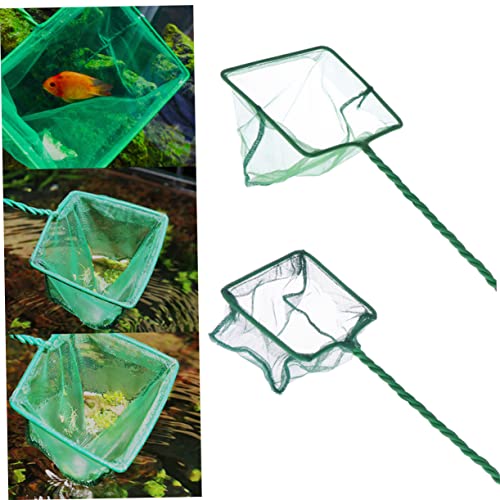 3pcs Fish Net Swimming Pool Leaf Net Crab Nets Net to Catch Small Fish Pool Cleaning Net Fish Aquariums