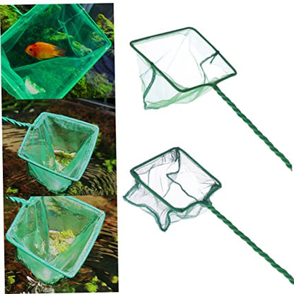 3pcs Fish Net Swimming Pool Leaf Net Crab Nets Net to Catch Small Fish Pool Cleaning Net Fish Aquariums