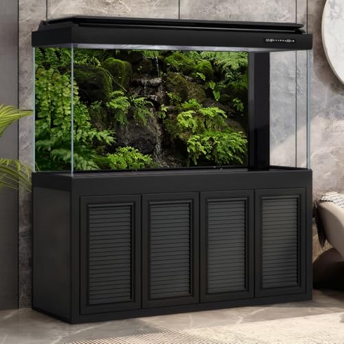 Tropical Rainforest Aquarium Background Tranquil Stream Mossy Rocks Fish Tank Background Serene Jungle Plants Green Leaves Terrarium Backgrounds Tropical Woodland Reptile Tank Backgrounds 24x12in - color: Light Green, size: 24(W)x12(H)in