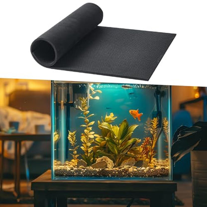 Aquarium Leveling Mat Non Slip Tank Base Cushion Fish Tank Pad Desktop Protector EVA Material Shock Absorption Suitable for Aquatic environments Home, 100cmx50cm - size: 100cmx50cm