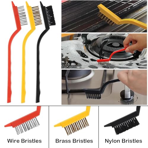 8PCS Cleaning Brush Set, Multi Purpose Gap Brush for Kitchen,Bathroom,Car, Grout, Window Tracks,Bathtub,Vehicle,Faucets,Bowl,Teapot,Cup, Home Essentials Scrub Cleaning Tools,Hard Crevice Cleaning