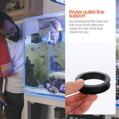 DOITOOL 20pcs Aquarium Bottom Cabinet Wire Hole Cover Grommets Cable Organizer for Fish Tank Neat Wire Management Easy Installation for Home Aquariums