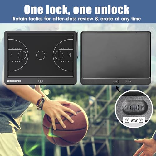 16 inch Electronic Basketball Coaching Board | LCD Basketball Tactics Board With Stylus Pen, Basketball Coach Essentials