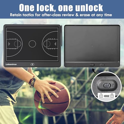 16 inch Electronic Basketball Coaching Board | LCD Basketball Tactics Board With Stylus Pen, Basketball Coach Essentials