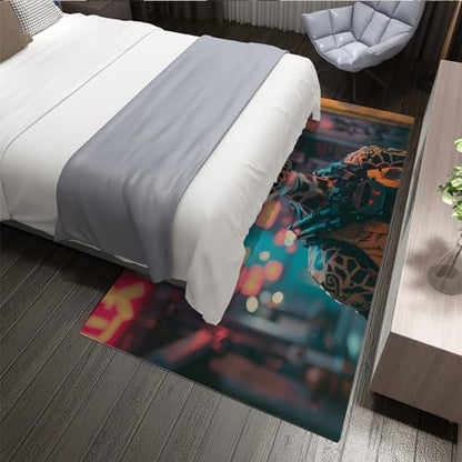Sci-Fi Theme Style Area Rugs Sika Deer Rugs for Girls Bedroom Bathroom Living Room Machine Washable Non Slip Carpets Floor Large Rug 70x120cm - size: 2'4" x 4'