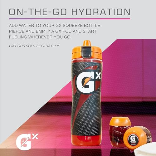 Gatorade Gx NFL Non-Slip Squeeze Bottles, 30 fl oz, Gx Hydration System - color: Buffalo Bills