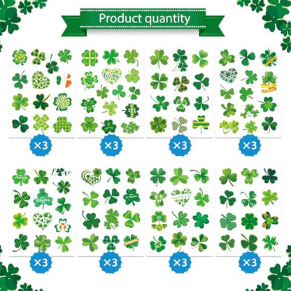 309 PCS St. Patrick's Day Stickers - 24 Sheets Lucky Shamrock Stickers - style: St. Patrick's Day