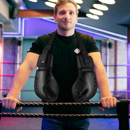 Cosmos Boxing Gloves Carrying Strap Boxing Gloves Adjustable Travel Carrier Shoulder Strap Leash Boxing Gloves Hanging Sling Leash for Carrying & Hanging Boxing Gloves, Training & Punching Bag Gloves