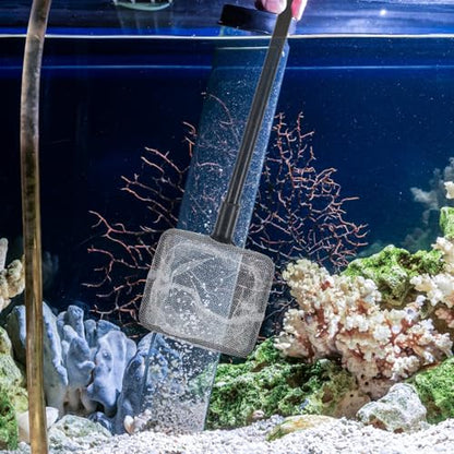 FOMIYES Fish Tank Cleaning Brush Set Aquarium Cleaning Tools with Long Handle Sponge Scrubber Gravel Rake Net and Plant Fork for Aquarium Maintenance