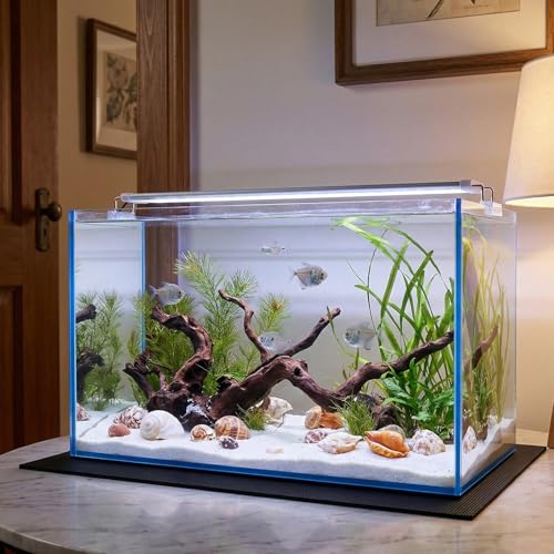 12 x 24 Inch Fish Tank Pad, Aquarium Leveling Mat, Black | Water-Resistant Surface, Easy to Cut, Helps Cushion the Tank Base, Suitable for Aquariums and Terrariums - color: Black, size: 12 x 24in