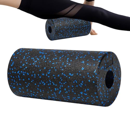 Back Foam Roller, Hollow Column Muscle Recovery Tool, Muscle Roller Foam, for Gym Post-Exercise Sports Recovery Home Fitness Routine Yoga Stretching - color: Black Blue