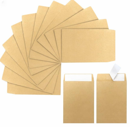 1000 Pack Mini Kraft Envelopes Self-Adhesive 3.23×4.53, Brown Coin Envelopes for Seeds Stamps, Small Parts Storage Packets for Home Office Garden - color: Brown