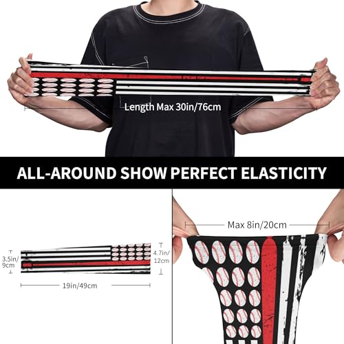 Arm Sleeves Outdoor Garden Sports Cooling Sun Sleeve for Women Men Farm - color: Baseball Flag