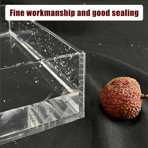Acrylic Box Transparent Display Box Fish Tank Storage Box Drawer Tray Photography Props Shooting Sink(20x10x30cm/7.9x3.9x11.8in) - size: 20x10x30cm/7.9x3.9x11.8in
