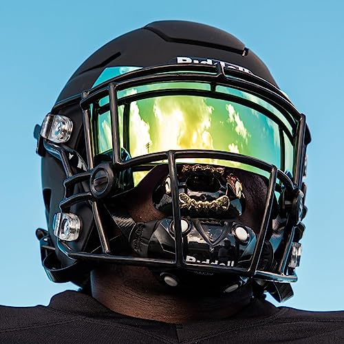 Battle Sports 3D Apex Predator Oxygen Football Mouthguard, Silver Chrome | Maximum protection, Safe secure comfortable fit, Built-in airflow channels, Advanced composite material, No boiling required - color: Silver Chrome