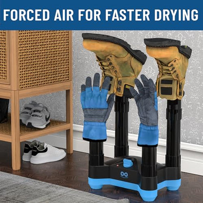 Everlasting Comfort Electric Boot Dryer for Work Boots, Silent Portable Shoe Dryer with Timer for Shoes, Boots and Cleats, Quick-Dry Glove Dryer Boot Warmer for Gloves, Helmets and Sneakers(2 Pair) - size: 2 Pair
