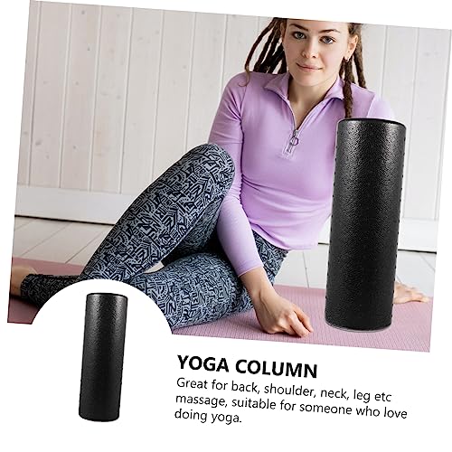 High Density Massage Roller for Muscle and Relaxation Solid Yoga Roller for Back Leg Neck and Arm Relief - size: 45X15X15cm