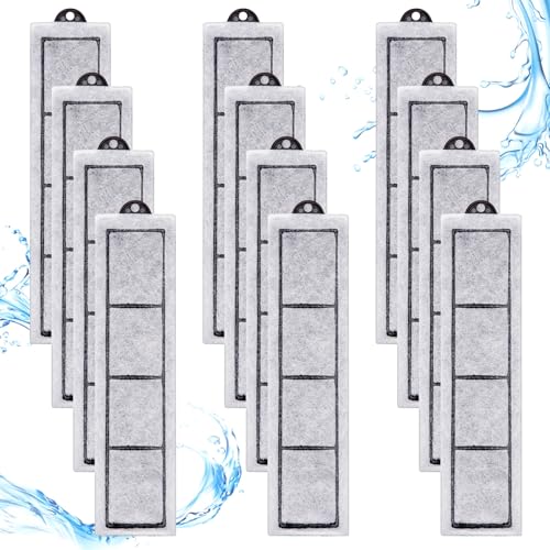 16 Pcs Aquarium Filter Cartridges Compatible with RF-S Filters | For Desktop Aquariums and Small Fish Tanks, 8.1 x 1.9 Inch, Direct Replacement, Secure Fit, Simple Cartridge Installation