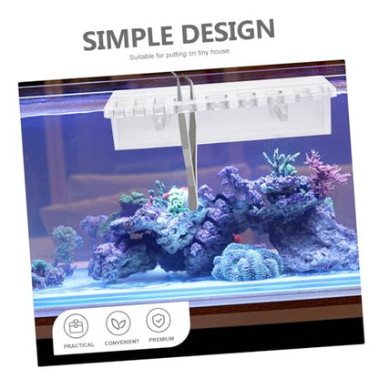 Aquarium Tank Tool Holder Water Plants Maintenance Organizer Wall-Mounted Storage Rack for Tweezers and Cleaning Tools Space-Saving Design for Fish Tanks