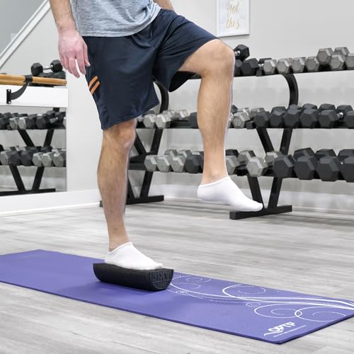 OPTP AXIS Firm Foam Roller, High Density Foam Roller for Physical Therapy, Yoga, Pilates, Fitness Exercise and Sports Training (Black, 12" X 3" Half-Round) - color: Black - 12" X 3" Half-round