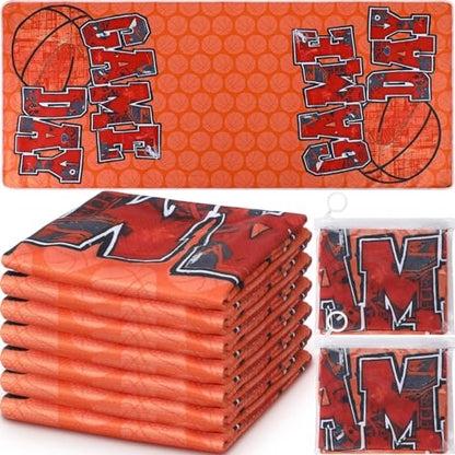 12 Pcs Basketball Game Day Accessories Basketball Cooling Towels Ball Team Gift Microfiber Breathable Chilly Towel 35" x 15" Sports Soft Ice Towel for Coach Training - style: Basketball