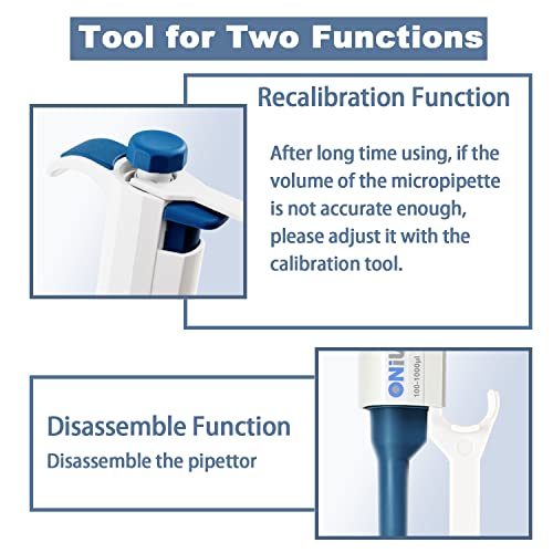 ONiLAB Single Channel Adjustable Pipettor, Micropipette 50-200μL | Ergonomic Design,Clear Volume Display,Adjustable Volume Control,Precise Liquid Handling,Autoclavable - size: 50-200ul