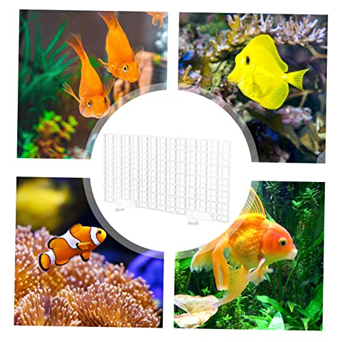 1set Aquarium Divider Panel Separator Bottom Grid for Fish Tank Isolation Half Mesh Cups Easy to Install Expandable Fish Divider