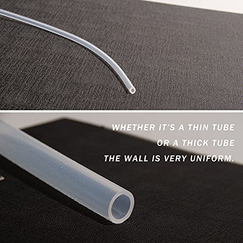 Quickun Pure Silicone Tubing, 9mm ID x 12mm OD High Temp Food Grade Tube Pure Silicone Hose Tube for Home Brewing, Beer Line, Kegerator, Wine Making, Aquaponics, Air Hose by Proper Pour (3.28 Ft) - size: 9mmx12mm, style: 3.28Ft (1meter)